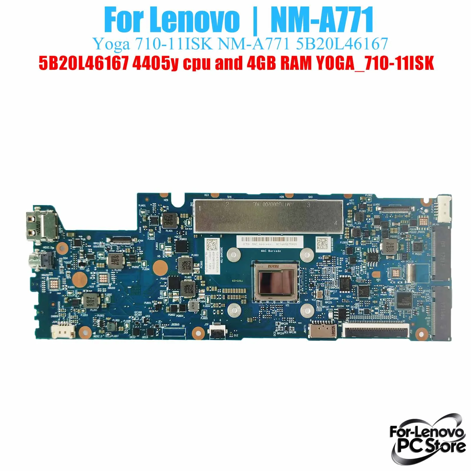 NM-A771 для LENOVO YOGA_710-11ISK NM-A771 Материнская плата для ноутбука 100% протестированная материнская плата для ноутбука
NM-A771 для LENOVO YOGA_710-11ISK NM-A771 Материнская плата для ноутбука 100% протестированная материнская плата для ноутбука