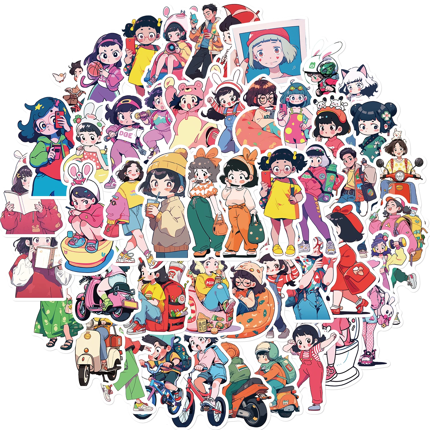 50 шт. наклейки для повседневной жизни маленькой девочки, креативный материал для сумки, водонепроницаемый стикер для ноутбука, чашки для воды, багажа 
50 шт. наклейки для повседневной жизни маленькой девочки, креативный материал для сумки, водонепроницаемый стикер для ноутбука, чашки для воды, багажа