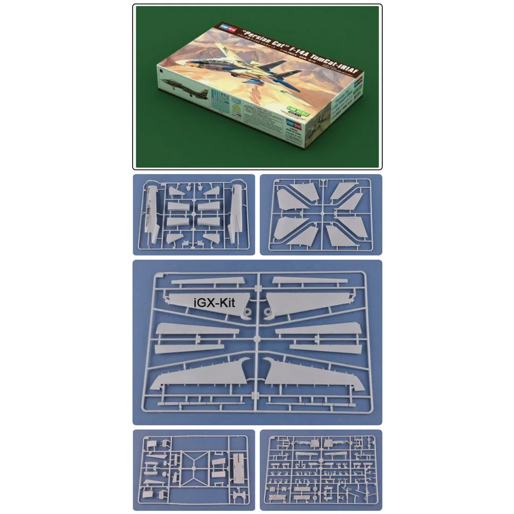 HobbyBoss 81771 1/48 Scale IRIAF F14A F14 F-14A Tomcat Persian Cat Fighter Plane Airplane Plastic Assembly Model Building Kit
HobbyBoss 81771 1/48 Scale IRIAF F14A F14 F-14A Tomcat Persian Cat Fighter Plane Airplane Plastic Assembly Model Building Kit