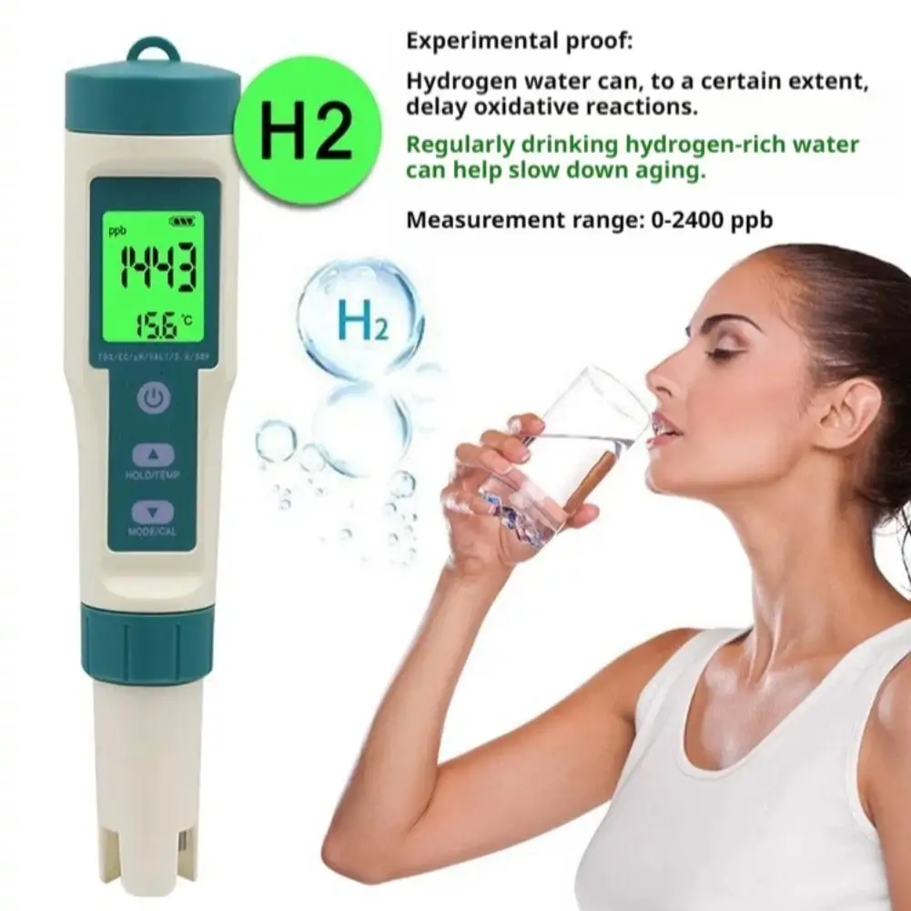 8-in-1 Digital PH Meter TDS EC Salinity ORP S.G H2 Seawater Tester for Saltwater Aquarium Pool Hydroponics Drinking Water Monito
8-in-1 Digital PH Meter TDS EC Salinity ORP S.G H2 Seawater Tester for Saltwater Aquarium Pool Hydroponics Drinking Water Monito