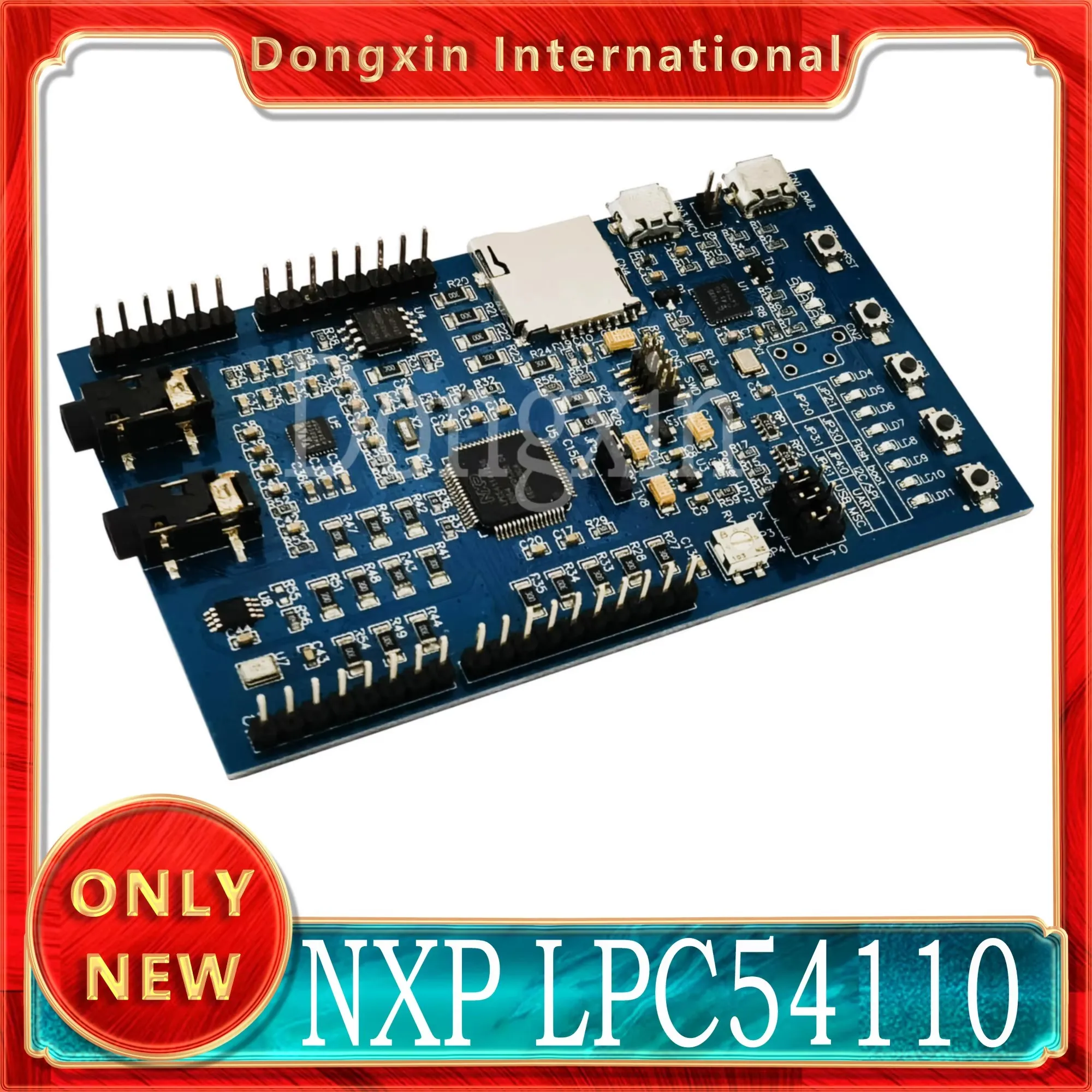 Двухъядерный процессор NXP LPC54110, аудиоинтерфейс MCU макетной платы, интерфейс SD-карты цифрового микрофона
Двухъядерный процессор NXP LPC54110, аудиоинтерфейс MCU макетной платы, интерфейс SD-карты цифрового микрофона