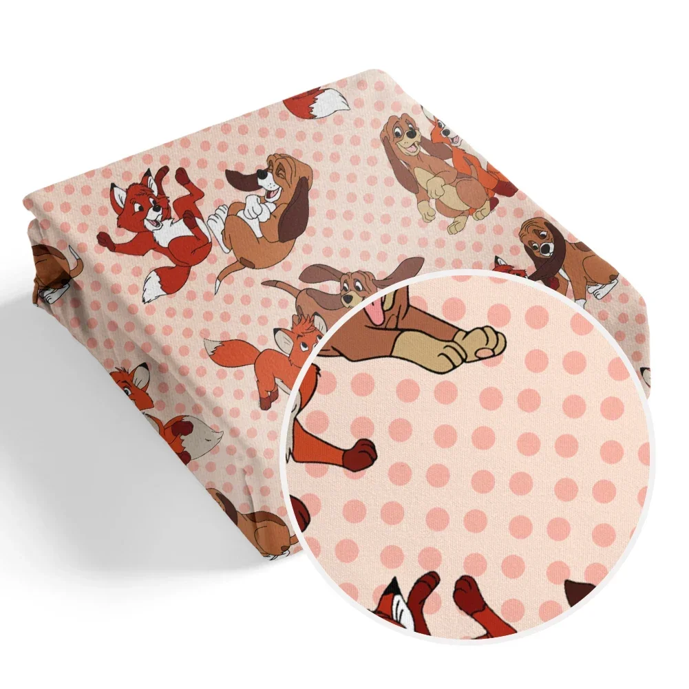 50*145cm Disney Movie The Fox And The Hound Pattern Polyester Fabric\Peach Skin Microfibe DIY Textile Sewing Cloth
50*145cm Disney Movie The Fox And The Hound Pattern Polyester Fabric\Peach Skin Microfibe DIY Textile Sewing Cloth