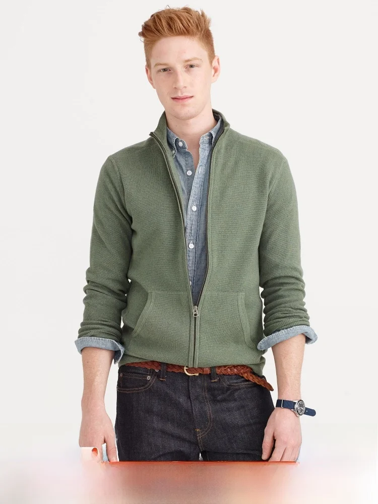 Ding u Wang Zha! Luxury Wool Silk Cardigan Jaet Casual Busin Commute Outerwear Stand Fit Long Sve Youth Faion
Ding u Wang Zha! Luxury Wool Silk Cardigan Jaet Casual Busin Commute Outerwear Stand Fit Long Sve Youth Faion