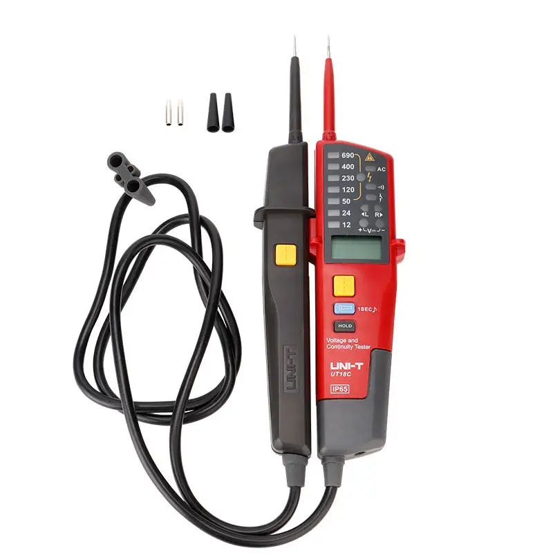 UT18C Voltage and Continuity Tester Phase Sequence Test 0~690V AC/DC Voltage Tester
UT18C Voltage and Continuity Tester Phase Sequence Test 0~690V AC/DC Voltage Tester