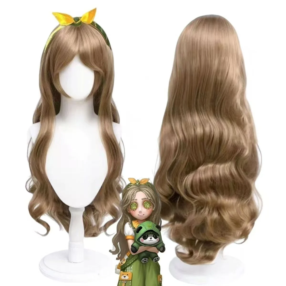 Identity V Little Girl Rolling Partner Cosplay Wig Brown Long Wavy Curly Hair With Bow Headband Game Cosplay Wigs For Halloween
Identity V Little Girl Rolling Partner Cosplay Wig Brown Long Wavy Curly Hair With Bow Headband Game Cosplay Wigs For Halloween