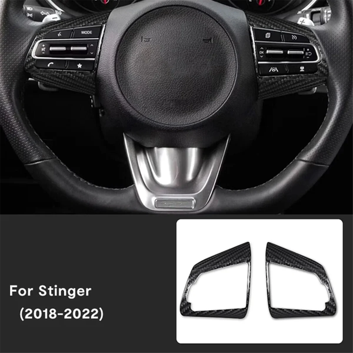 TCP-oReal Hard Carbon Fiber Sticker Steering Wheel Panel Trim for Kia Stinger 2018 2019 2020 2021
TCP-oReal Hard Carbon Fiber Sticker Steering Wheel Panel Trim for Kia Stinger 2018 2019 2020 2021