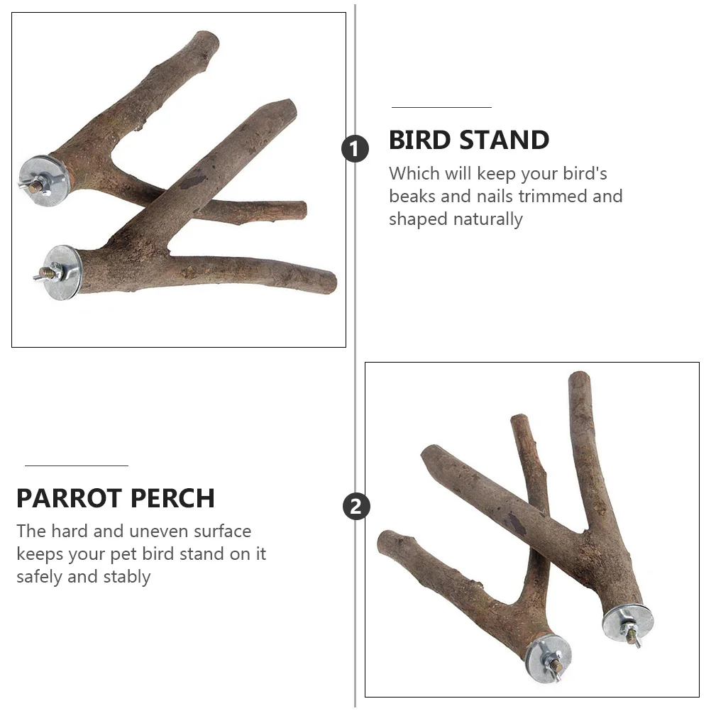2Pcs Parrot Perch 15cm Natural Wood Bird for Chewing Gnawing Pet Birds Cage Accessories Parrot Wood Fork
2Pcs Parrot Perch 15cm Natural Wood Bird for Chewing Gnawing Pet Birds Cage Accessories Parrot Wood Fork