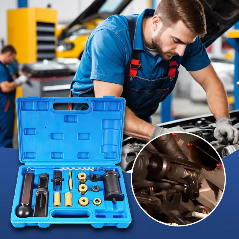 18pcs Fuel injector oil seal installation tool & Remover Tool Kit For Volkswagen Audi Cars Oil Seals Installation Removal Set
18pcs Fuel injector oil seal installation tool & Remover Tool Kit For Volkswagen Audi Cars Oil Seals Installation Removal Set
