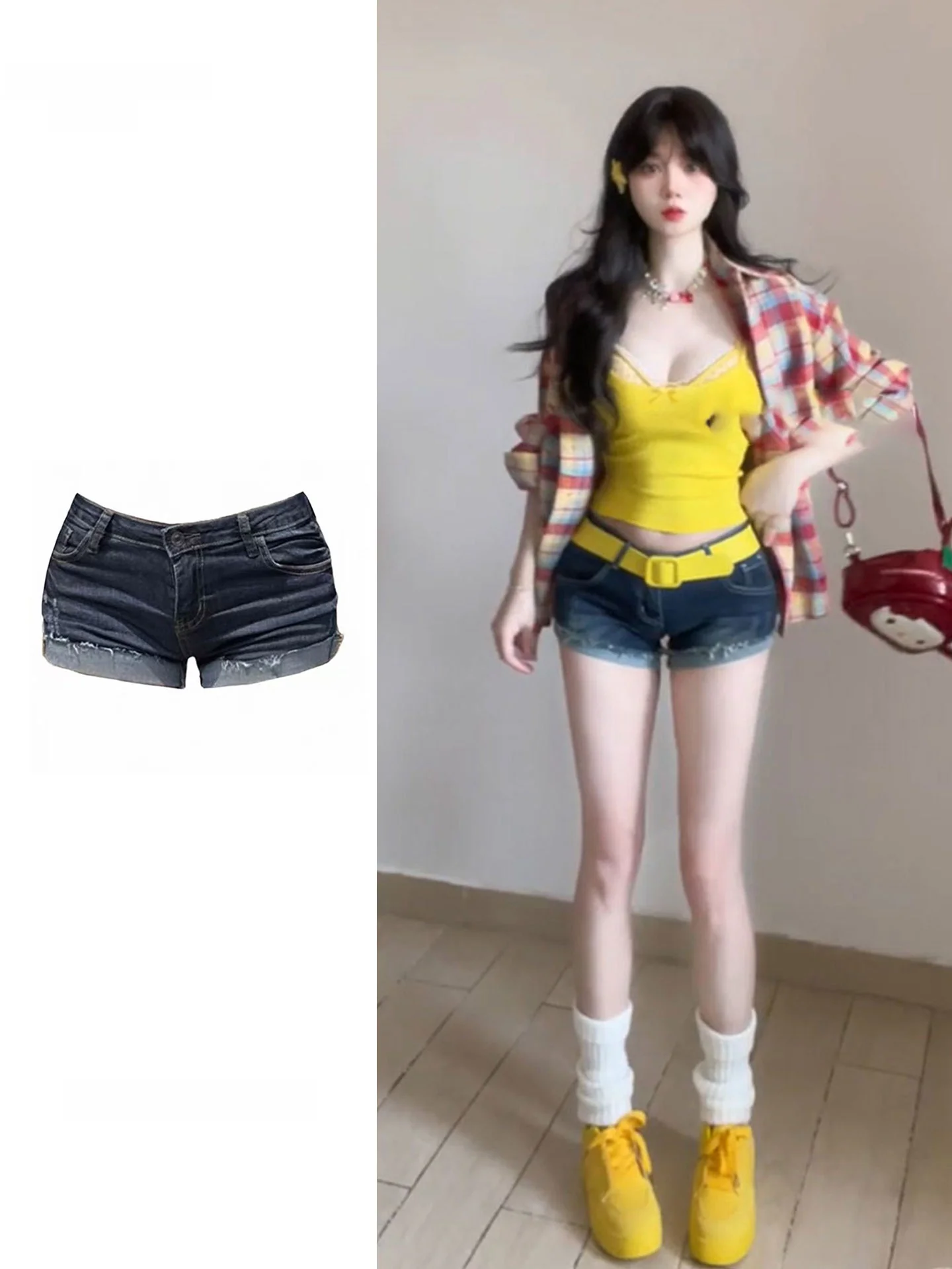 Low Waist Deep Blue Denim Shorts Women's Spicy Girl Slim A-Line Hot Pants Spring Summer New Style American Retro TINIKENG
Low Waist Deep Blue Denim Shorts Women's Spicy Girl Slim A-Line Hot Pants Spring Summer New Style American Retro TINIKENG