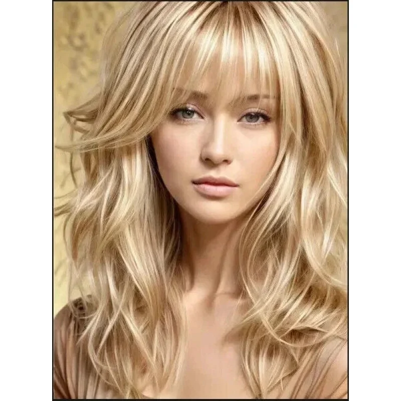 Real New Fashion Layered Long Natural Blond Wavy Womens Wigs 16 In
Real New Fashion Layered Long Natural Blond Wavy Womens Wigs 16 In