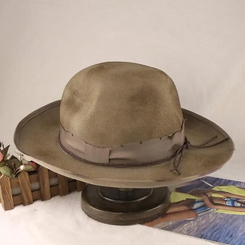 31BB Panama Hat Cowboy Costume Classical Hat with Decorative Belt Old School Hat
31BB Panama Hat Cowboy Costume Classical Hat with Decorative Belt Old School Hat