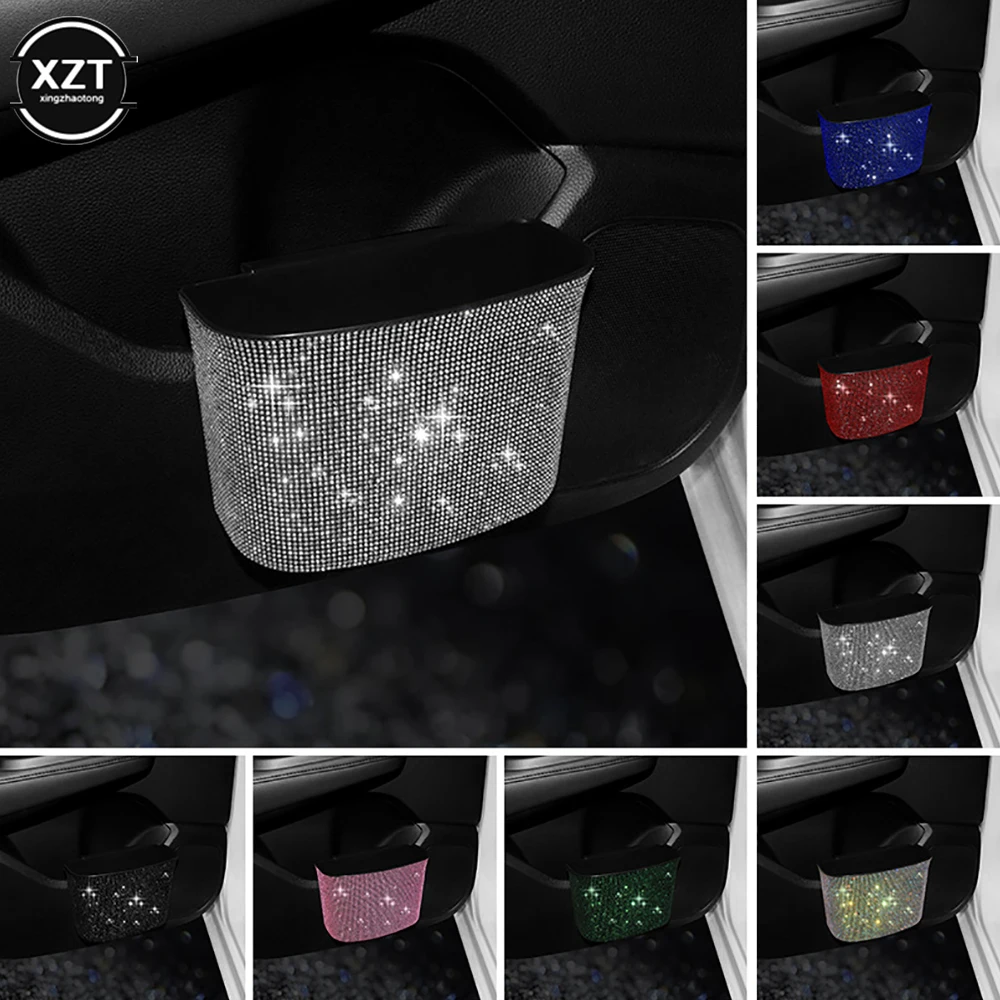 Creative Car Trash Can Rhinestone Sorage Organizer Auto Door Hanging Trash Bin Car Interior Accessories Garbage Cleaning Bucket
Creative Car Trash Can Rhinestone Sorage Organizer Auto Door Hanging Trash Bin Car Interior Accessories Garbage Cleaning Bucket