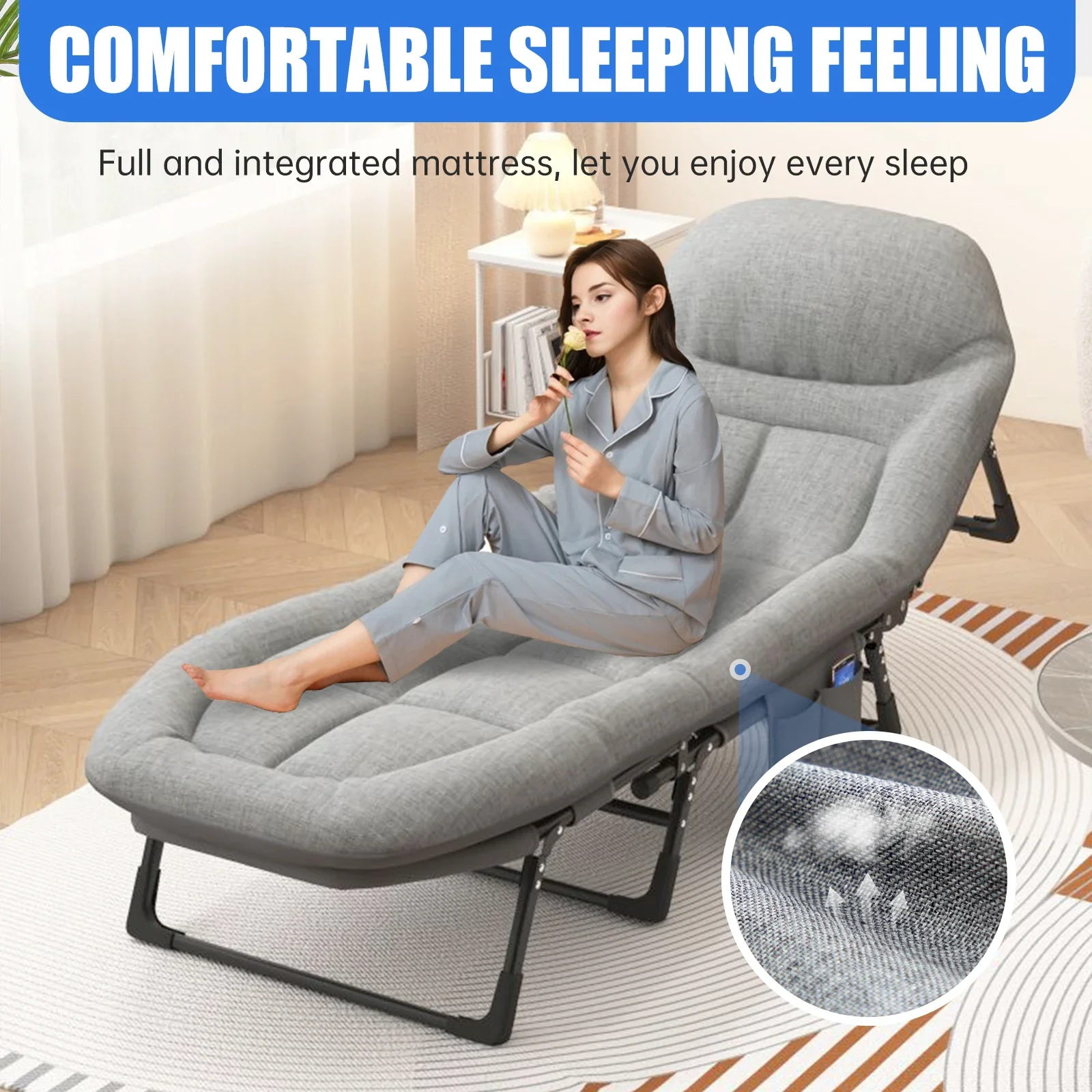 Customizable American Folding , Household Single Sofa Bed, Nap And Nap Lounge Chair, Essential For Courtyard Sunbathing
Customizable American Folding , Household Single Sofa Bed, Nap And Nap Lounge Chair, Essential For Courtyard Sunbathing