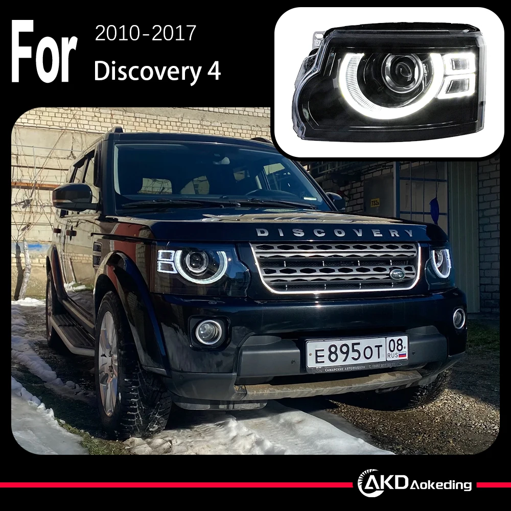 Модель автомобиля AKD для Discovery 4 2010-2017 LR4, светодиодная фара, линза проектора, фара DRL, динамический сигнал, автоаксессуары
Модель автомобиля AKD для Discovery 4 2010-2017 LR4, светодиодная фара, линза проектора, фара DRL, динамический сигнал, автоаксессуары