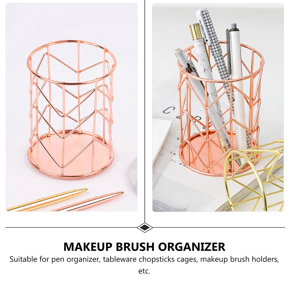 Iron Pen Holder Desktop Organizer Pencil Pot Gold Plated Anti Rust Elegant Design Makeup Brush Container Suitable Pen Organizer
Iron Pen Holder Desktop Organizer Pencil Pot Gold Plated Anti Rust Elegant Design Makeup Brush Container Suitable Pen Organizer