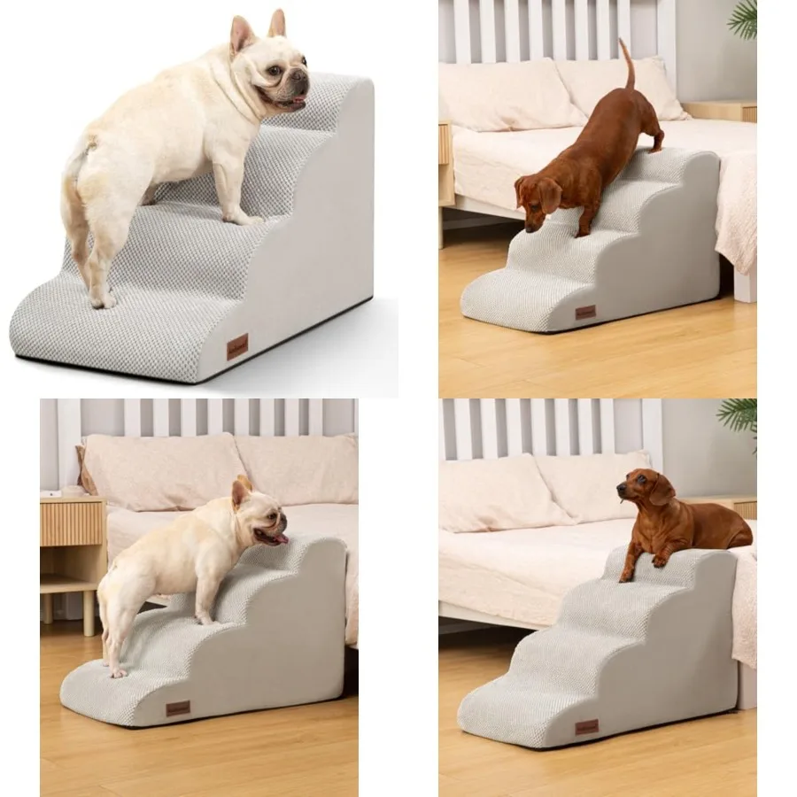 Dog Stairs Ramp for Bed and Couch, Step Dog Steps for Small Dogs, Pet Stairs with Non-Slip Bottom for Old Cats, Indoor Pet Step
Dog Stairs Ramp for Bed and Couch, Step Dog Steps for Small Dogs, Pet Stairs with Non-Slip Bottom for Old Cats, Indoor Pet Step