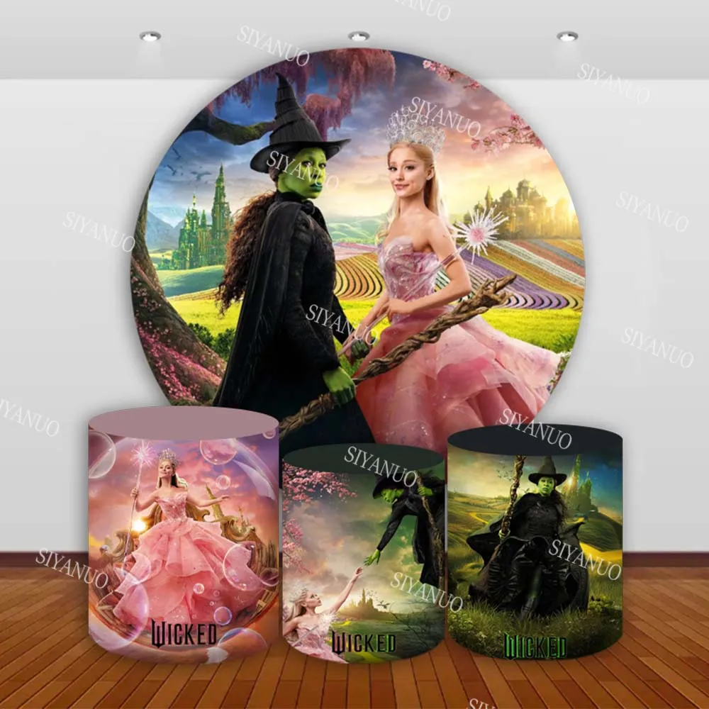 The Wicked Round Backdrop Girl Birthday Party Photo Background Baby Shower Photo Party Cylinder Cover Photography Backdrop
The Wicked Round Backdrop Girl Birthday Party Photo Background Baby Shower Photo Party Cylinder Cover Photography Backdrop