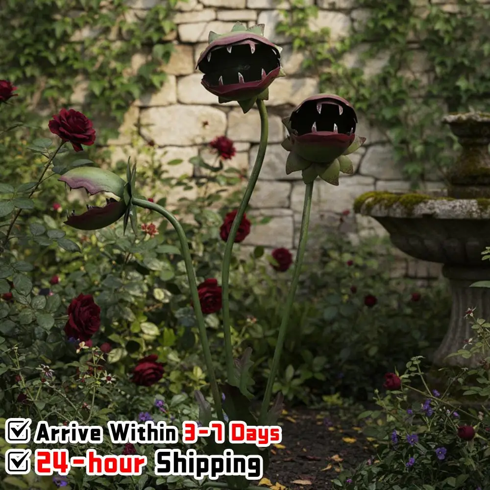 Venus Flytrap Artificial Flower Stake Decor 25in H Creepy Decorative Garden Sculpture Stake for Flower Beds Patios & Planters
Venus Flytrap Artificial Flower Stake Decor 25in H Creepy Decorative Garden Sculpture Stake for Flower Beds Patios & Planters