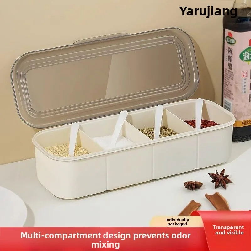 Food Grade Kitchen Spice Container Set Multi Grid Salt Pot Combination Home Use Seasoning Jar with Spoon Covered St...
Food Grade Kitchen Spice Container Set Multi Grid Salt Pot Combination Home Use Seasoning Jar with Spoon Covered St...