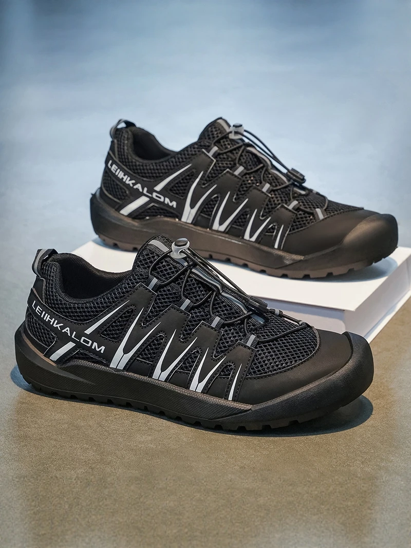 Men's Outdoor Climbing Shoes Summer Breathable Mesh Casual Work Safety Shoes Black Leisure Sports Shoes for Youth round Toe
Men's Outdoor Climbing Shoes Summer Breathable Mesh Casual Work Safety Shoes Black Leisure Sports Shoes for Youth round Toe