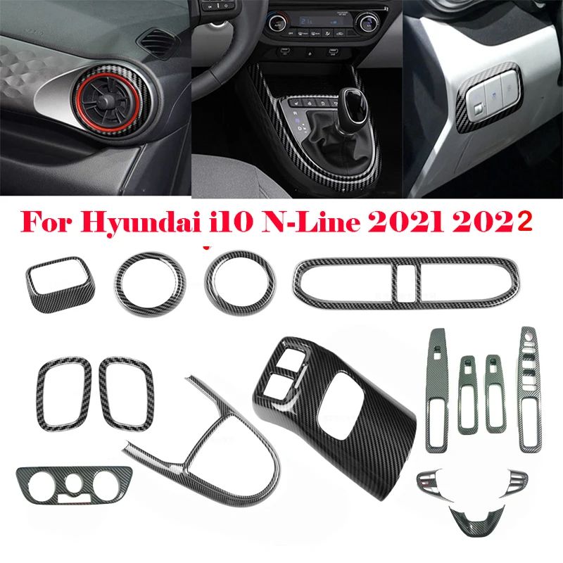 Для Hyundai i10 N 2021 2022, карбоновый переключатель фар, центральная консоль, панель переключения передач, передняя панель, розетка кондиционера, крышка
Для Hyundai i10 N 2021 2022, карбоновый переключатель фар, центральная консоль, панель переключения передач, передняя панель, розетка кондиционера, крышка