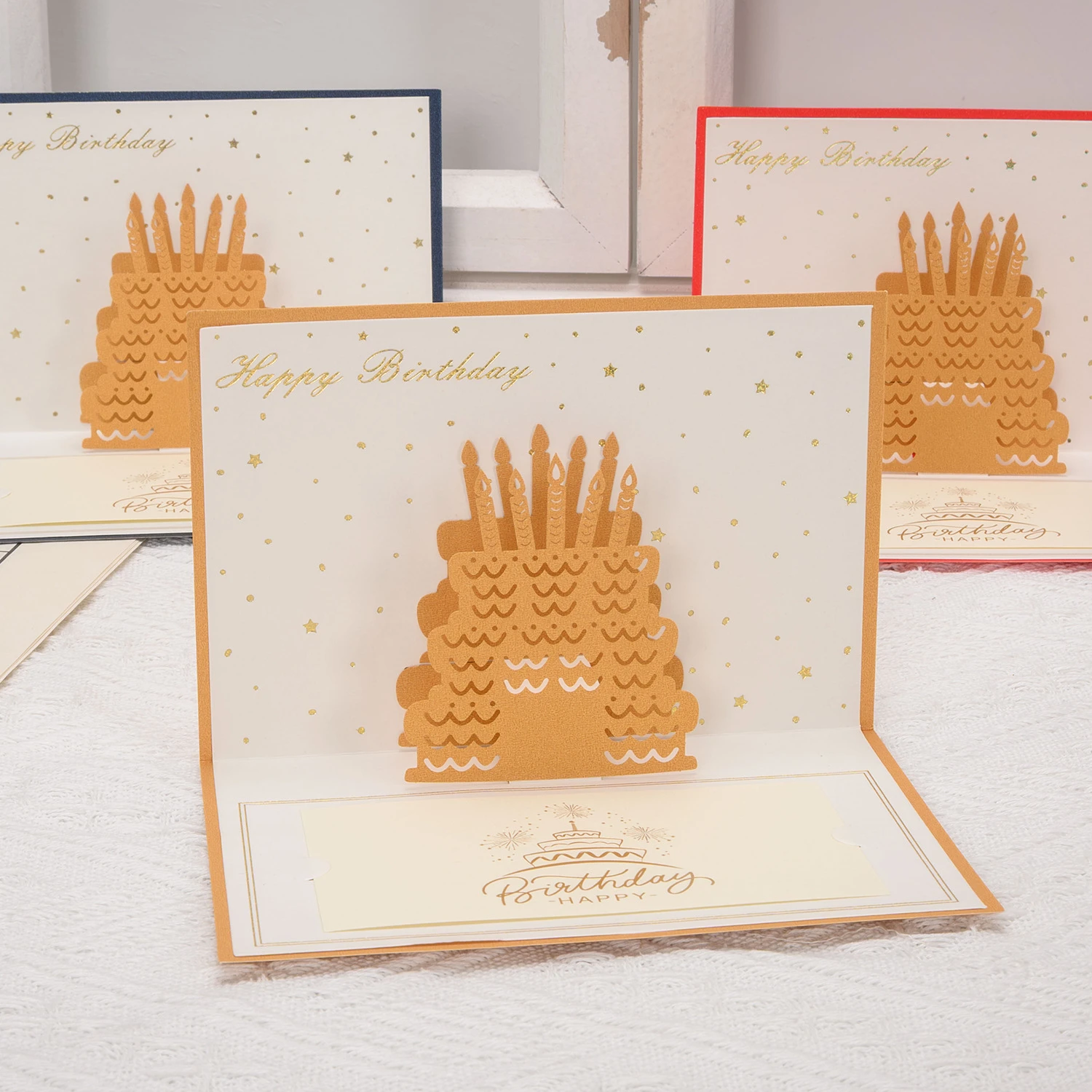 Star-Shaped Cake Cutout 3D Paper Craft Birthday Card – Corporate, Employee, or Friend Birthday Gift Card with Envelope
Star-Shaped Cake Cutout 3D Paper Craft Birthday Card – Corporate, Employee, or Friend Birthday Gift Card with Envelope
