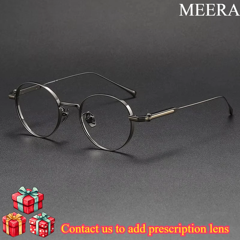 80983 Fashion Ultra-Light Flexible Titanium Eyewear Retro Round Optical Prescription Men's and Women's Glasses Frames
80983 Fashion Ultra-Light Flexible Titanium Eyewear Retro Round Optical Prescription Men's and Women's Glasses Frames