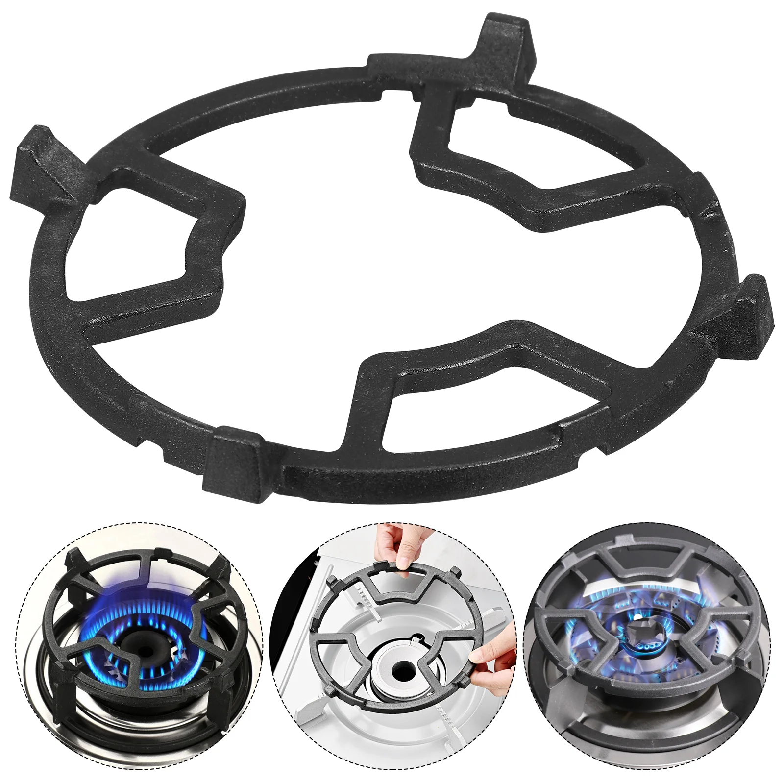 Gas Stove Base Pot Holder Cast Iron Wok Racks Furnace Burner Stand Black Support Ring
Gas Stove Base Pot Holder Cast Iron Wok Racks Furnace Burner Stand Black Support Ring