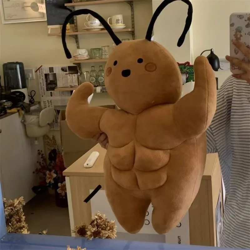 Kawaii Plush Muscle Cockroach Toy Throw Pillows Funny Doll Creative Weird Birthday Gift
Kawaii Plush Muscle Cockroach Toy Throw Pillows Funny Doll Creative Weird Birthday Gift