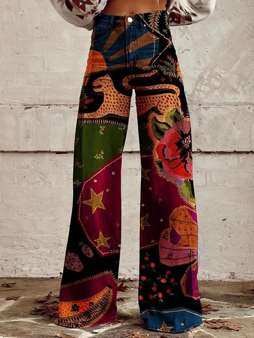 New Leopard AliExpress eBay European and American Trade Large Women's Casual Pants Thin Imitation Jeans
New Leopard AliExpress eBay European and American Trade Large Women's Casual Pants Thin Imitation Jeans