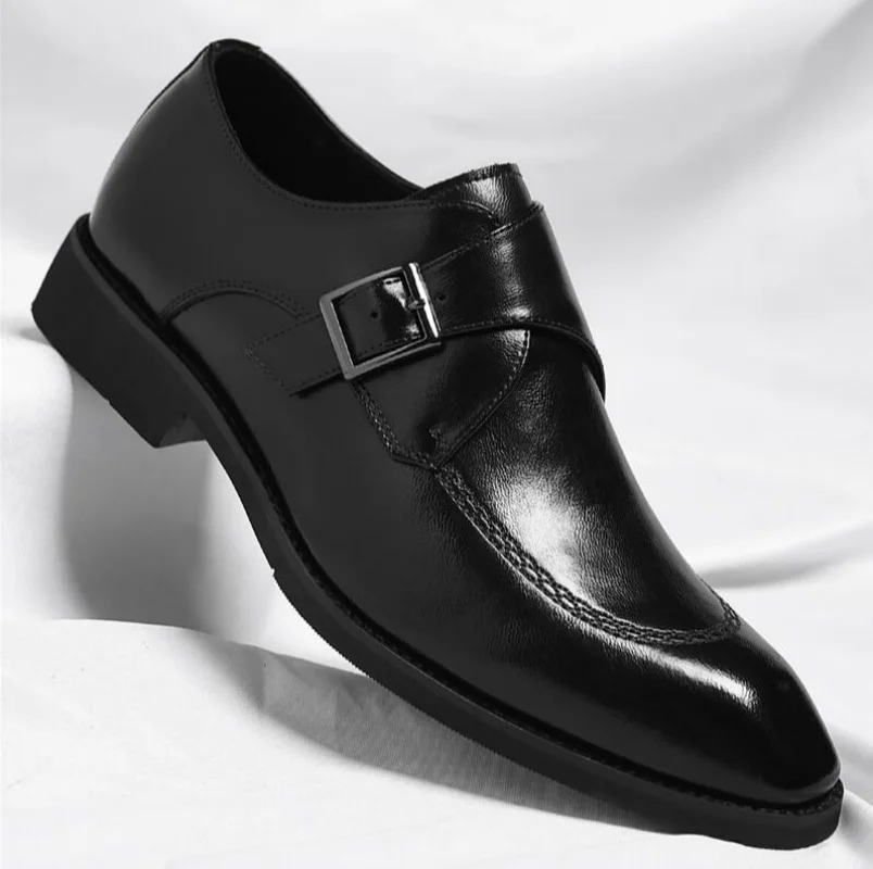 2026 Men's Dress Shoes Classic Leather Monk Strap Buckle Dark Brown/Black Office Business Formal Shoes for Men
2026 Men's Dress Shoes Classic Leather Monk Strap Buckle Dark Brown/Black Office Business Formal Shoes for Men