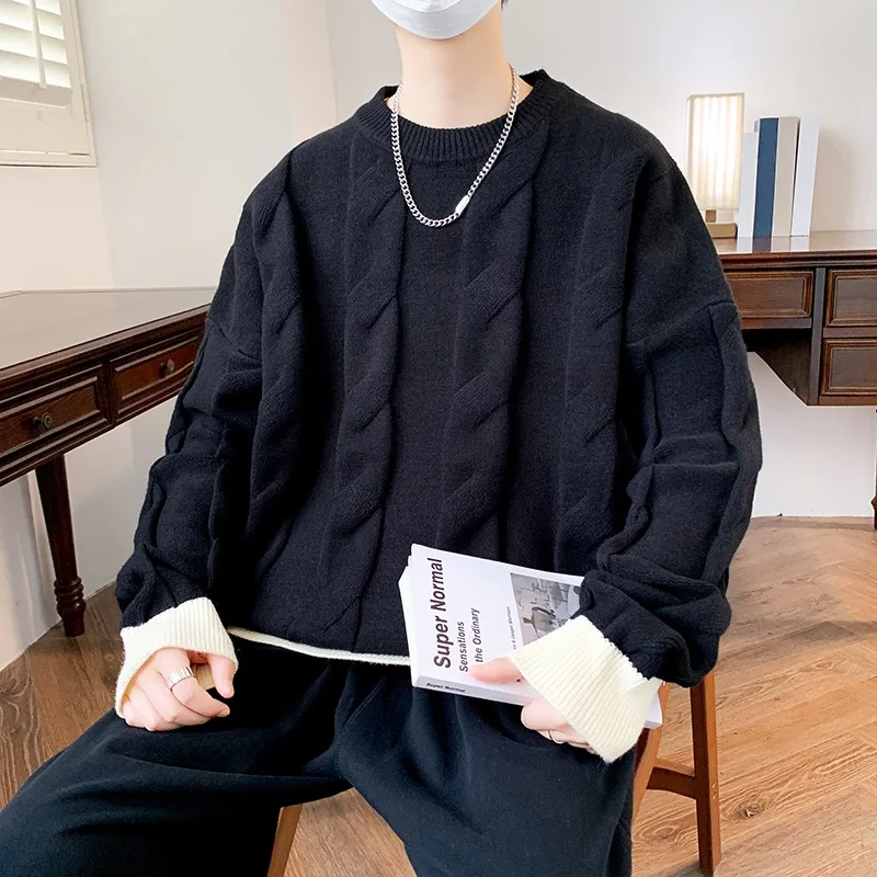 Men's round neck long-sleeved sweater New arrival Jacquard knitwear Men's pullover Latest model Daily top Plus size
Men's round neck long-sleeved sweater New arrival Jacquard knitwear Men's pullover Latest model Daily top Plus size