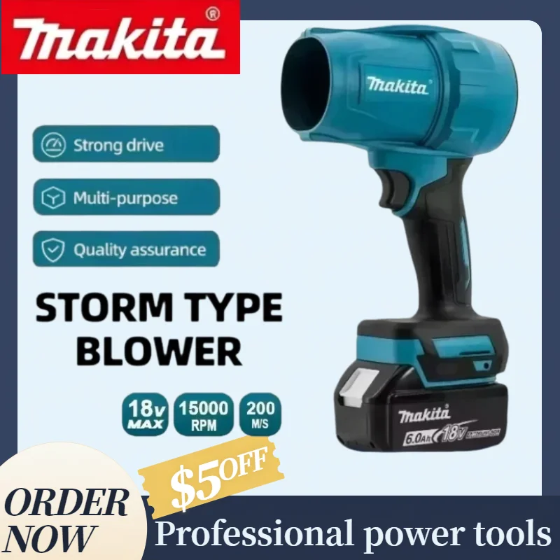 Makita Violent Wind Turbo Jet Blower Cordless Rechargeable Air Duster Multifunctional Car Detailing Cleaning Power Tool
Makita Violent Wind Turbo Jet Blower Cordless Rechargeable Air Duster Multifunctional Car Detailing Cleaning Power Tool