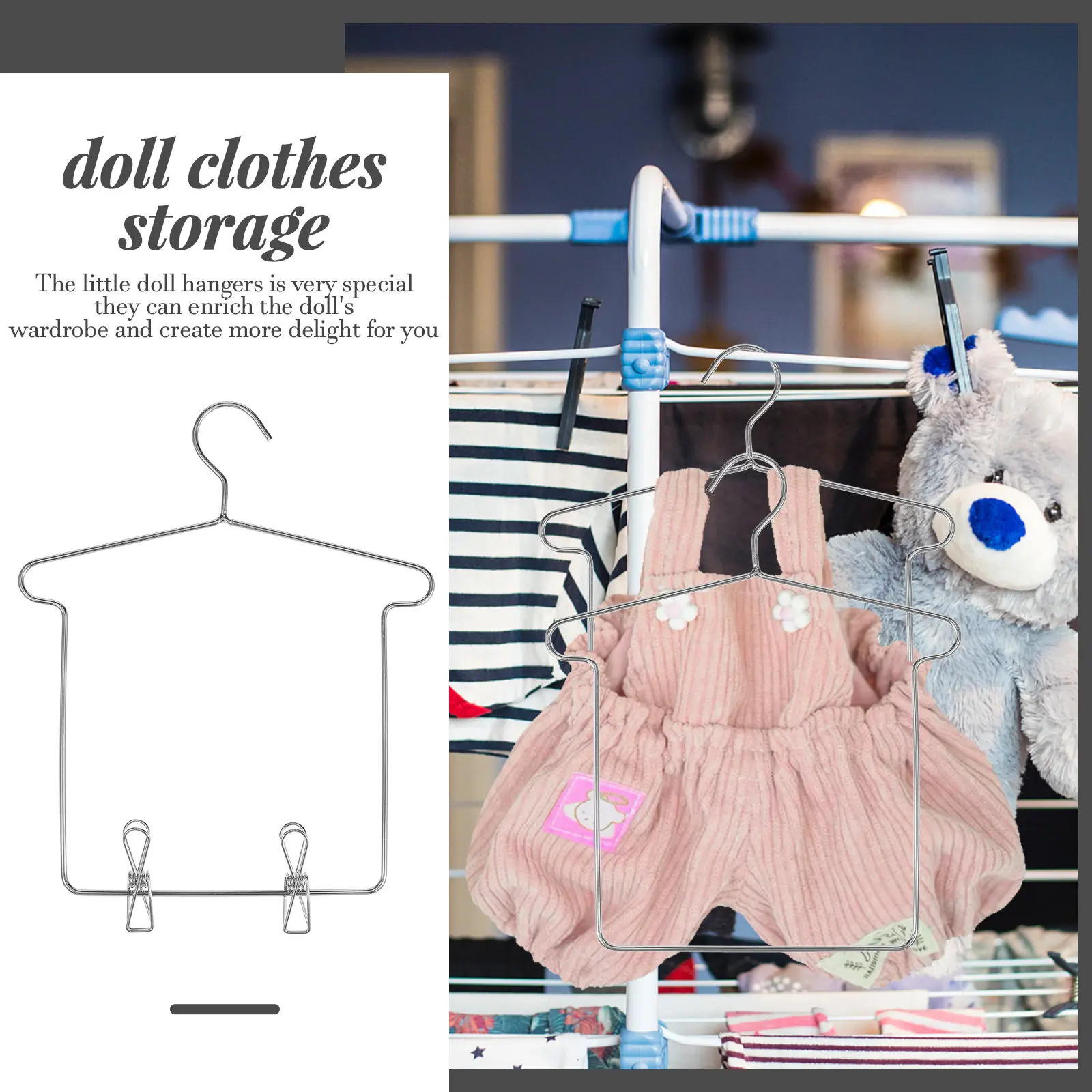 5Sets Baby Clothes Hangers Iron Small Lightweight Clips Storage Accessories Compatible 20Cm Baby Girl Pants Shirts
5Sets Baby Clothes Hangers Iron Small Lightweight Clips Storage Accessories Compatible 20Cm Baby Girl Pants Shirts