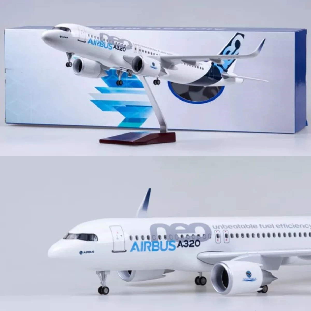 A320 Neo Prototype Airline Airliner Model 1/80 Scale Die-cast Resin Aircraft Toy With Lights And Landing Gear
A320 Neo Prototype Airline Airliner Model 1/80 Scale Die-cast Resin Aircraft Toy With Lights And Landing Gear