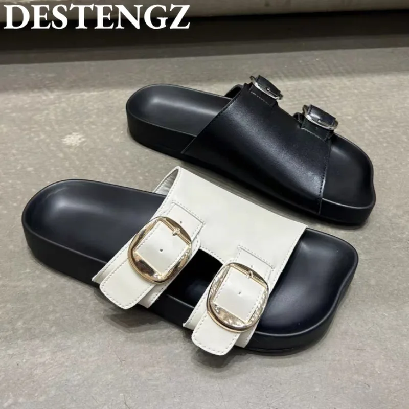 Platform Slippers Women Flats Sandals Shoes Square Toe Casual Flip Flops Summer 2025 Trend Beach Slides Comfort Zapatos Mujer
Platform Slippers Women Flats Sandals Shoes Square Toe Casual Flip Flops Summer 2025 Trend Beach Slides Comfort Zapatos Mujer