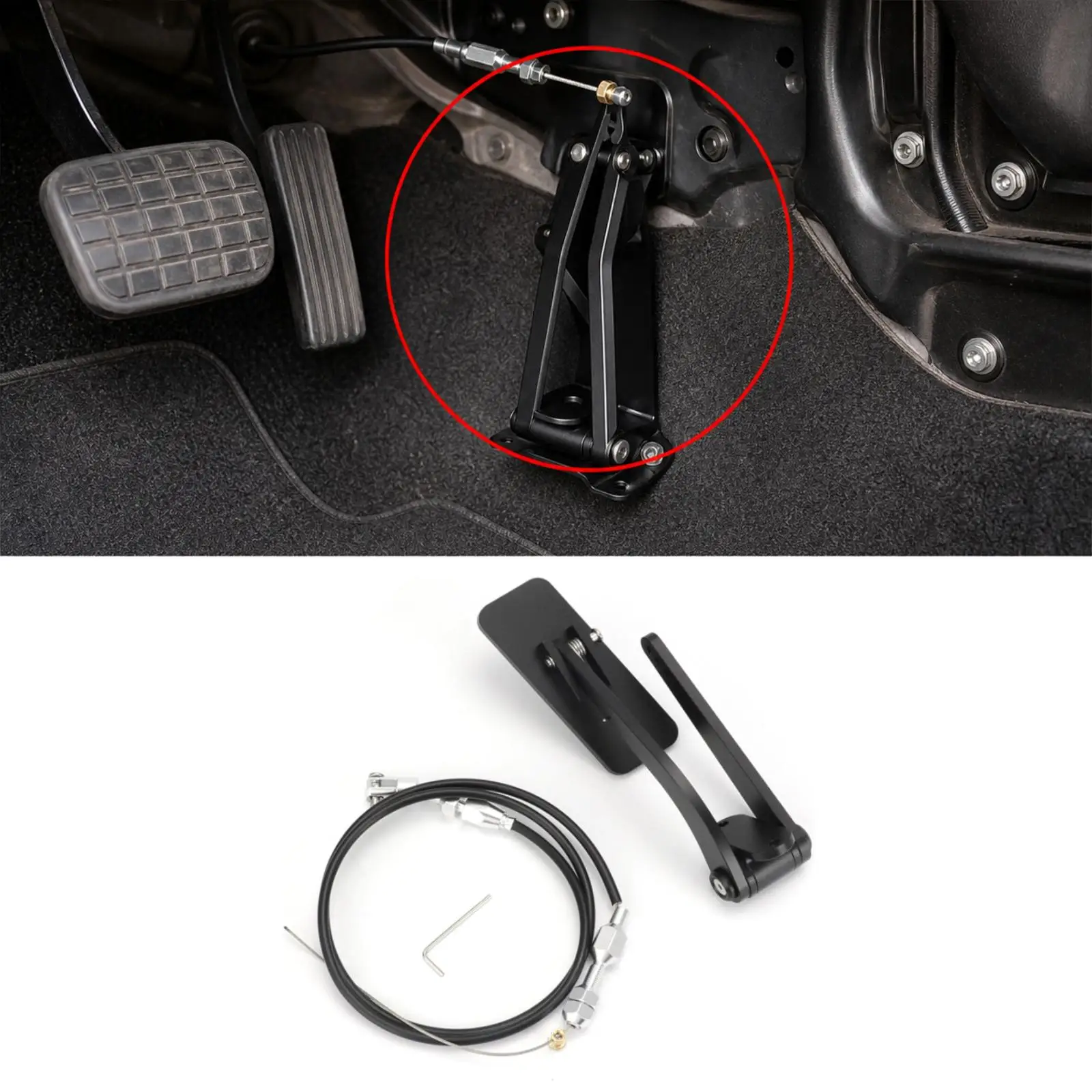 Aluminum Gas Pedal Professional Spare Part Easy to Install High Performance with Throttle Cable , Pedal Accessories Replacement
Aluminum Gas Pedal Professional Spare Part Easy to Install High Performance with Throttle Cable , Pedal Accessories Replacement