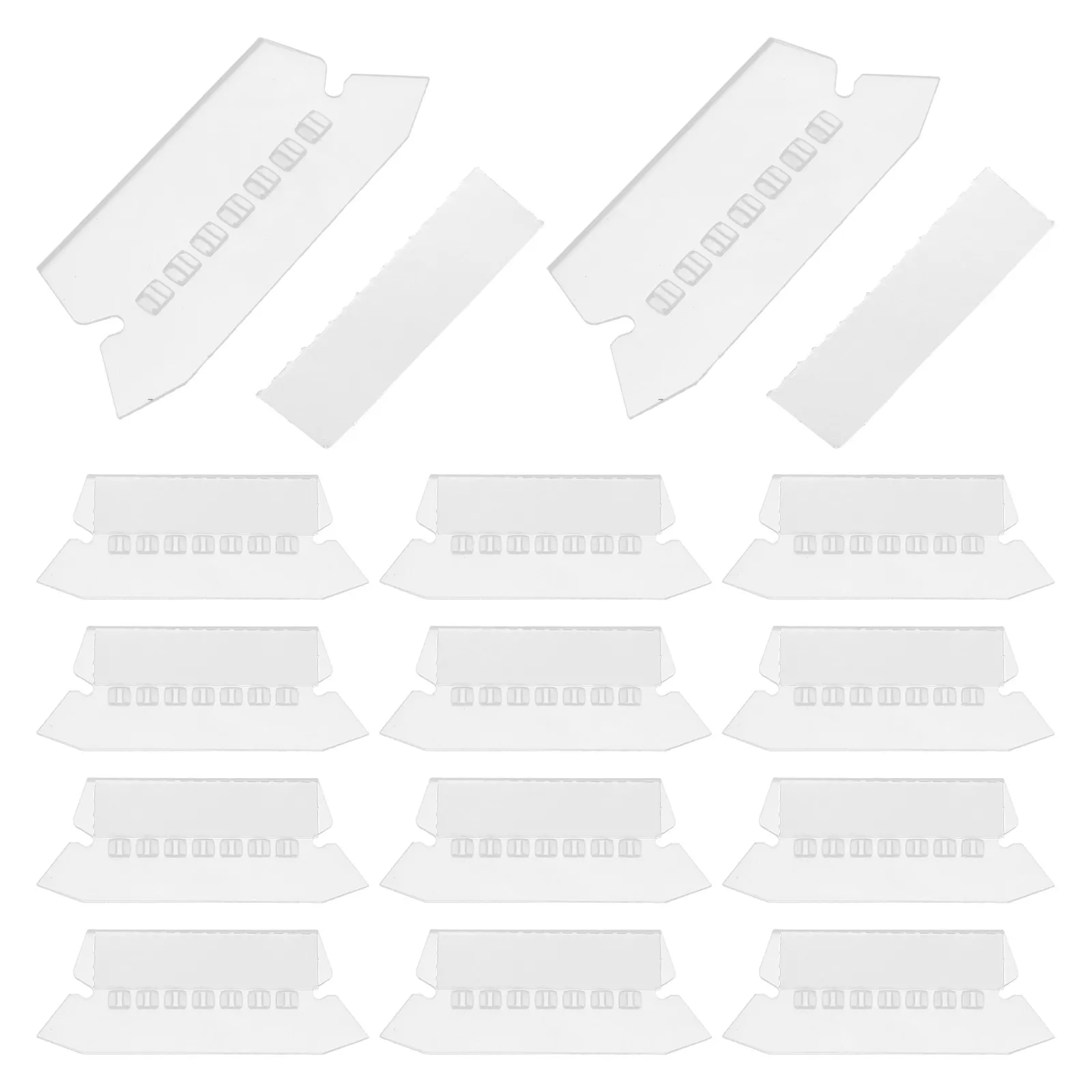 100Pcs Hanging File Folder Tab Inserts Clear Plastic Labels for Office Filing Folder Tabs Fast Document Identification Filing
100Pcs Hanging File Folder Tab Inserts Clear Plastic Labels for Office Filing Folder Tabs Fast Document Identification Filing