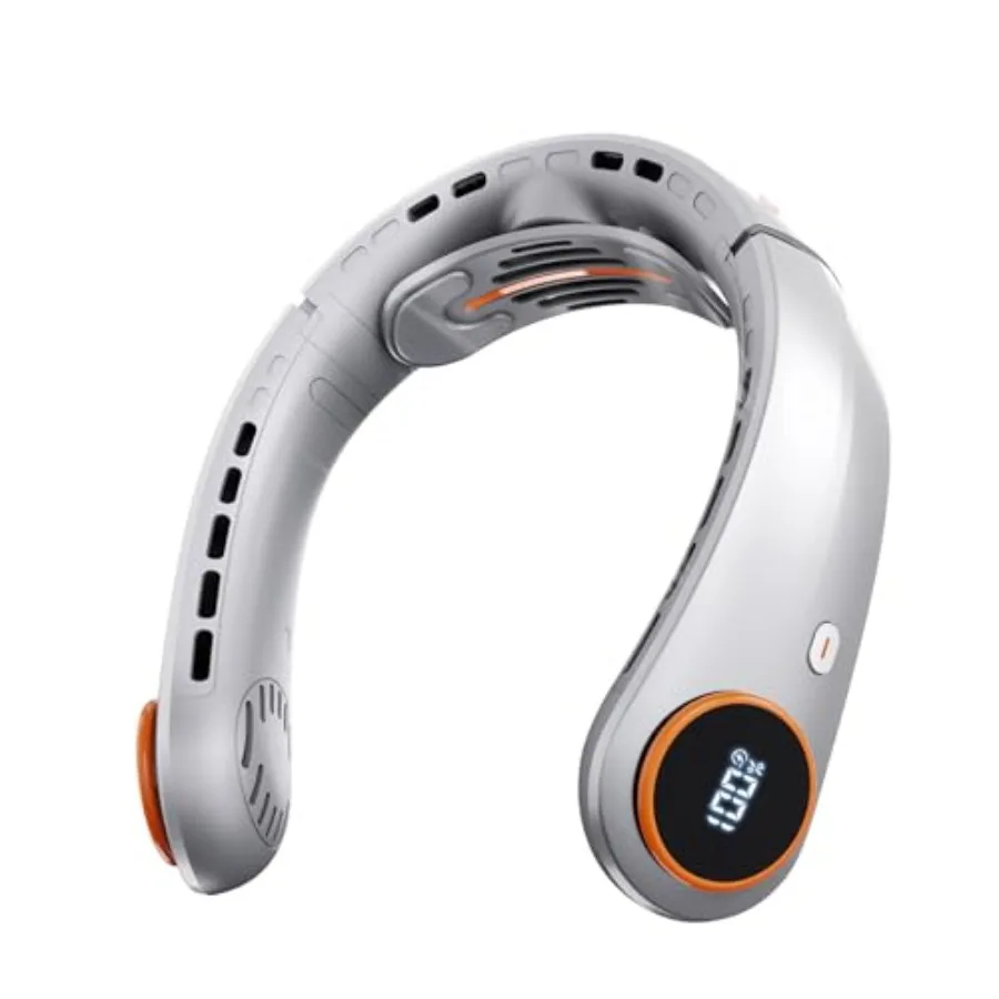 Portable Neck Fan Rechargeable - 5000mAh 3-Motor Neck Fan with 5 Speeds and LED Display 360° Cooling Wearable Personal Fan Neck
Portable Neck Fan Rechargeable - 5000mAh 3-Motor Neck Fan with 5 Speeds and LED Display 360° Cooling Wearable Personal Fan Neck