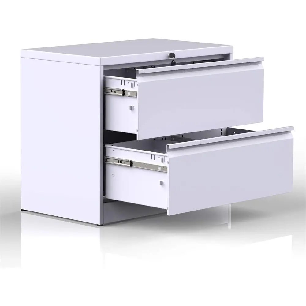 Heavy-Duty Metal Lateral File Cabinet with 2 Drawers, Lockable and Secure
Heavy-Duty Metal Lateral File Cabinet with 2 Drawers, Lockable and Secure