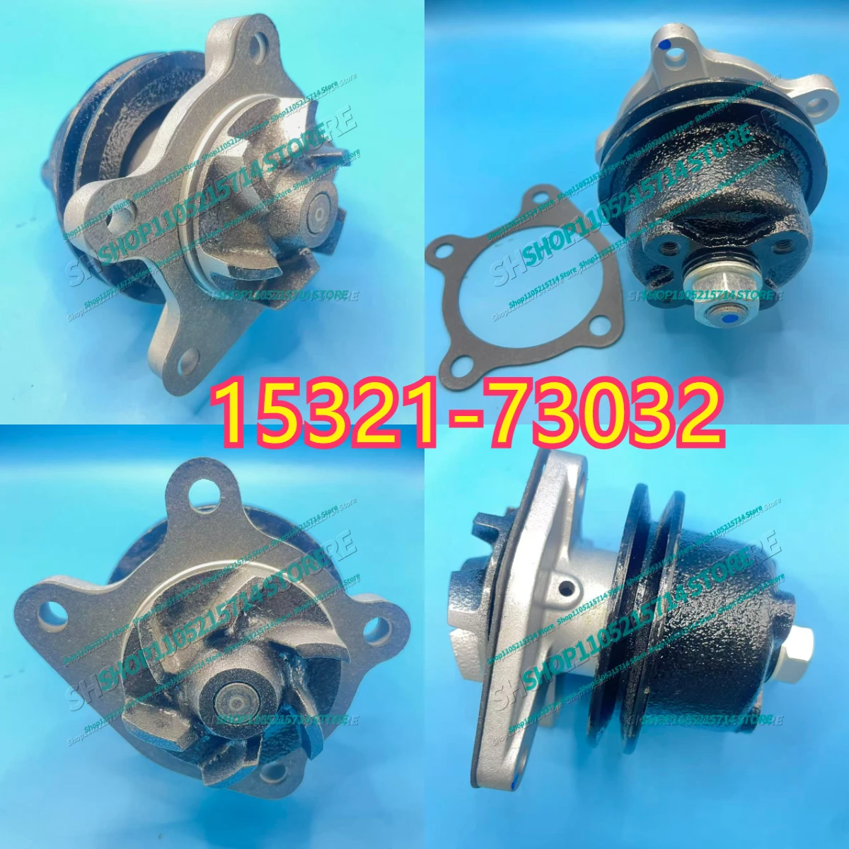 15321-73032 High Quality Water Pump for Kubota L245 L345 L2000 L2201 L175 V1903
15321-73032 High Quality Water Pump for Kubota L245 L345 L2000 L2201 L175 V1903