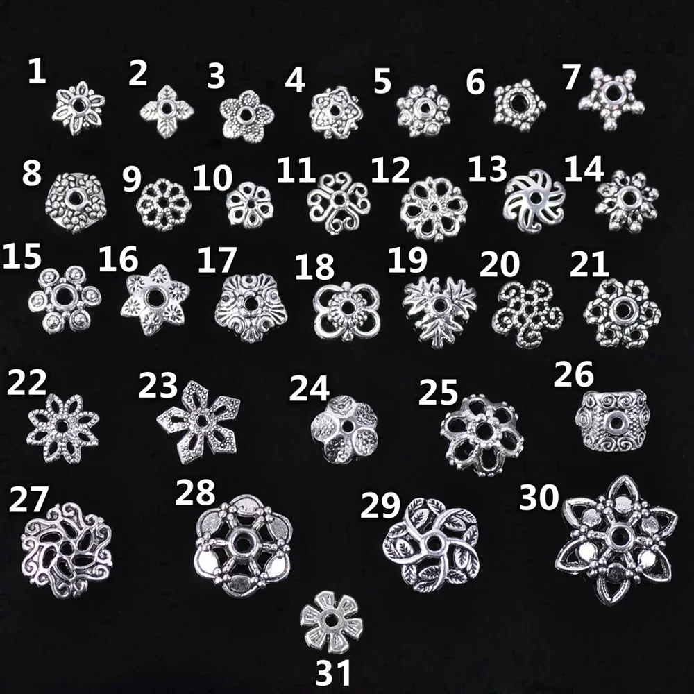 Tibetan Silver Color Metal Flower Loose Spacer Beads Caps Wholesale Lot for Jewelry Making Supplies DIY Crafts Findings
Tibetan Silver Color Metal Flower Loose Spacer Beads Caps Wholesale Lot for Jewelry Making Supplies DIY Crafts Findings