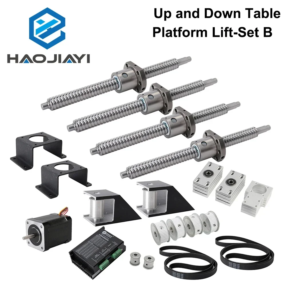 HAOJIAYI Моторизованная платформа стола вверх и вниз Подъемные металлические детали для станка для резки и гравировки CO2
HAOJIAYI Моторизованная платформа стола вверх и вниз Подъемные металлические детали для станка для резки и гравировки CO2
