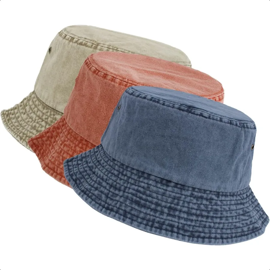 Washed Cotton Bucket Hats Packable Summer Outdoor Cap Travel Beach Sun Hat Plain Colors for Men Women
Washed Cotton Bucket Hats Packable Summer Outdoor Cap Travel Beach Sun Hat Plain Colors for Men Women
