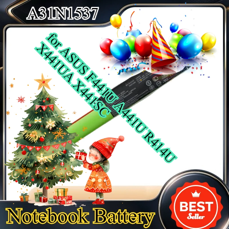 Аккумуляторная батарея A31N1537, совместимая с ASUS F441U A441U R414U X441UA X441SC
Аккумуляторная батарея A31N1537, совместимая с ASUS F441U A441U R414U X441UA X441SC