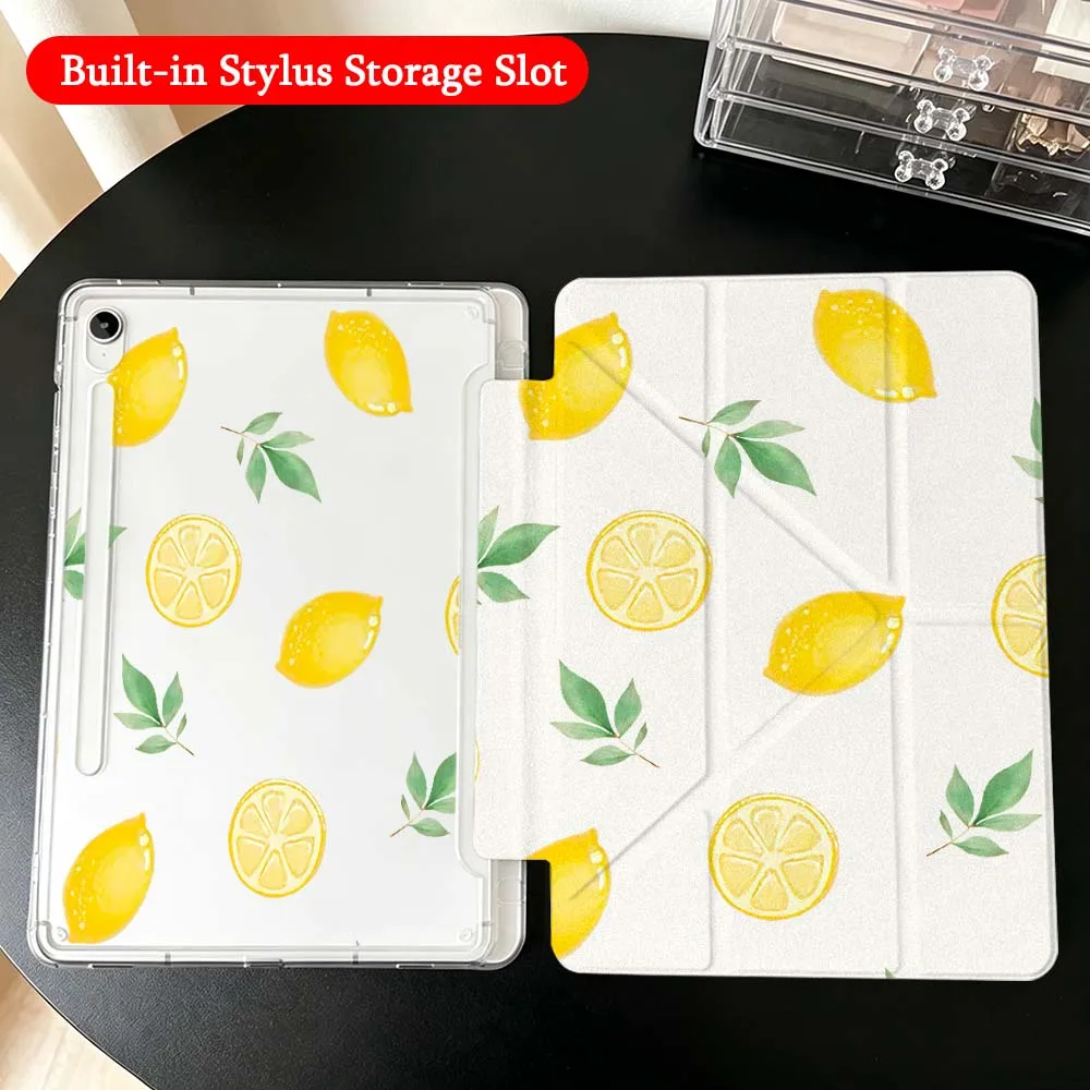 Fresh Fruit Leaf Pattern For Samsung Galaxy Tab A9 A8 A11 S6 S7 S8 S9 S10 FE Plus Lite Transparent Y-Shaped Folding Tablet Case
Fresh Fruit Leaf Pattern For Samsung Galaxy Tab A9 A8 A11 S6 S7 S8 S9 S10 FE Plus Lite Transparent Y-Shaped Folding Tablet Case