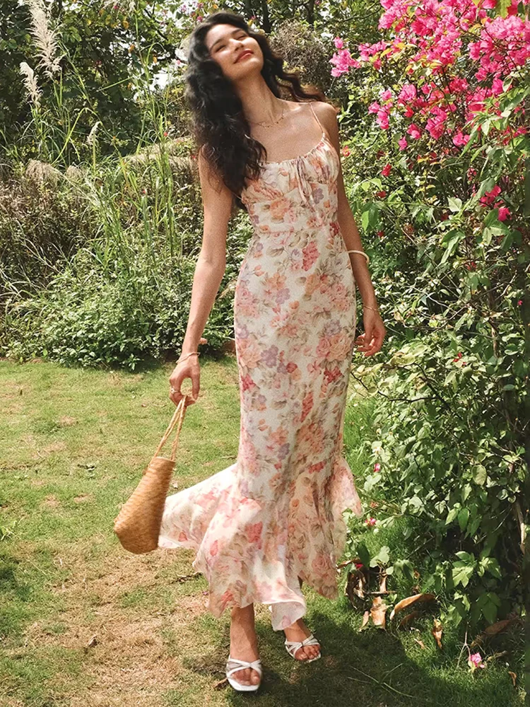 Macheda Flower Print Dress Women Low-Neck Lace-Up Backless Ruched Ruffles Hem Vacation Street Sweet Style Elegant Long Bodycon
Macheda Flower Print Dress Women Low-Neck Lace-Up Backless Ruched Ruffles Hem Vacation Street Sweet Style Elegant Long Bodycon