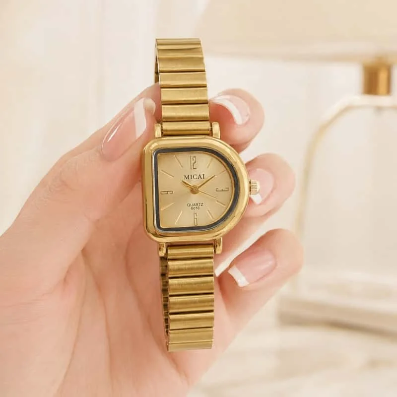 Elegant Slim Gold Women's Quartz Watch Fashion Square Dial Bamboo Style Metal Band Ladies Wristwatch Clock Gift relogio feminino
Elegant Slim Gold Women's Quartz Watch Fashion Square Dial Bamboo Style Metal Band Ladies Wristwatch Clock Gift relogio feminino