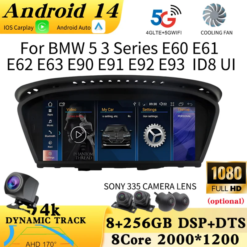 ID8 Android OS For BMW E60 E61 E63 M6 E91 E92 Touch Screen Car Carplay Monitor Head Unit Multimedia Player Intelligent Systems
ID8 Android OS For BMW E60 E61 E63 M6 E91 E92 Touch Screen Car Carplay Monitor Head Unit Multimedia Player Intelligent Systems