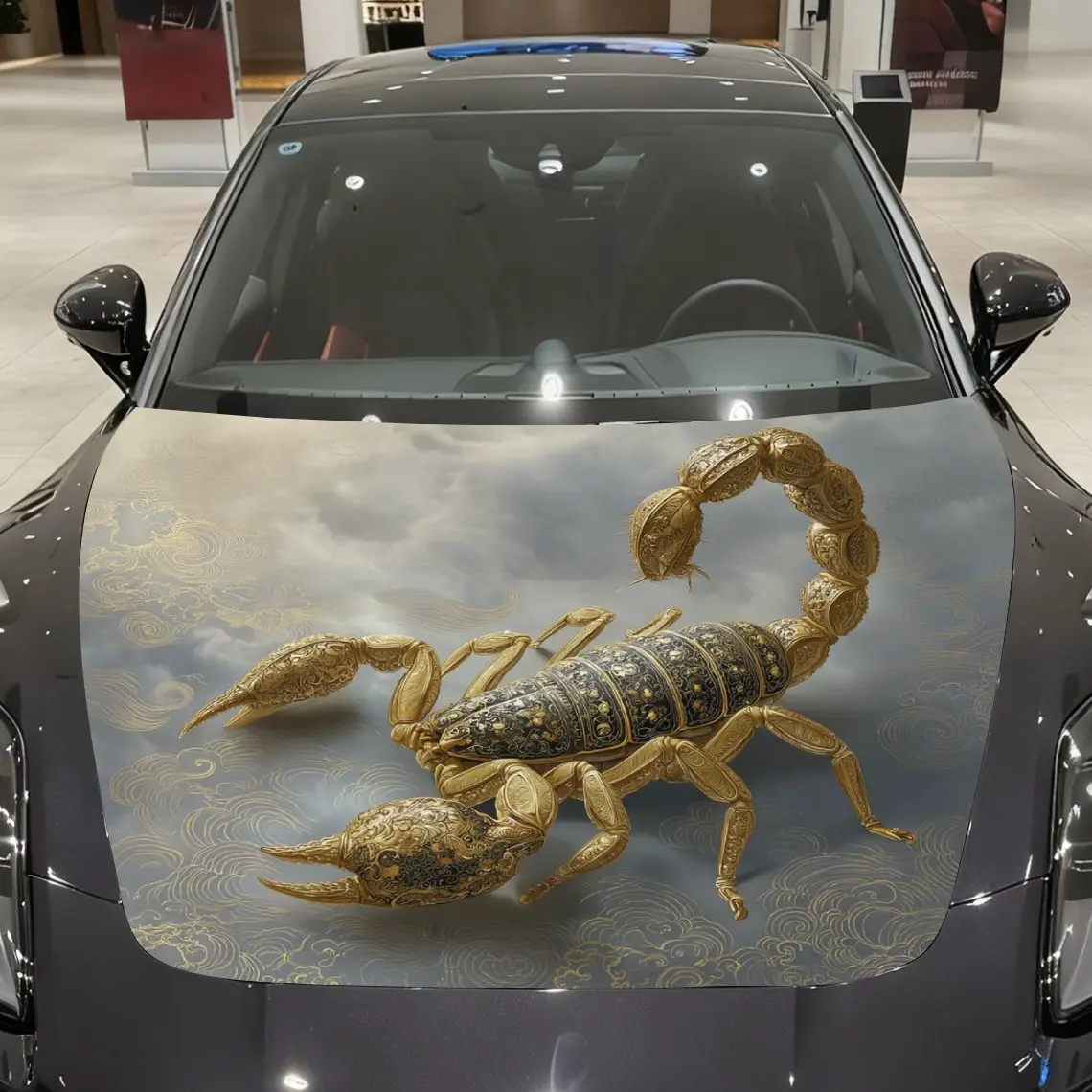 Golden Scorpion Car Hood Decal Sticker, Durable Car Vinyl Wraps Suitable For Most Vehicles, Car Engine Hood Protective Film Gift
Golden Scorpion Car Hood Decal Sticker, Durable Car Vinyl Wraps Suitable For Most Vehicles, Car Engine Hood Protective Film Gift